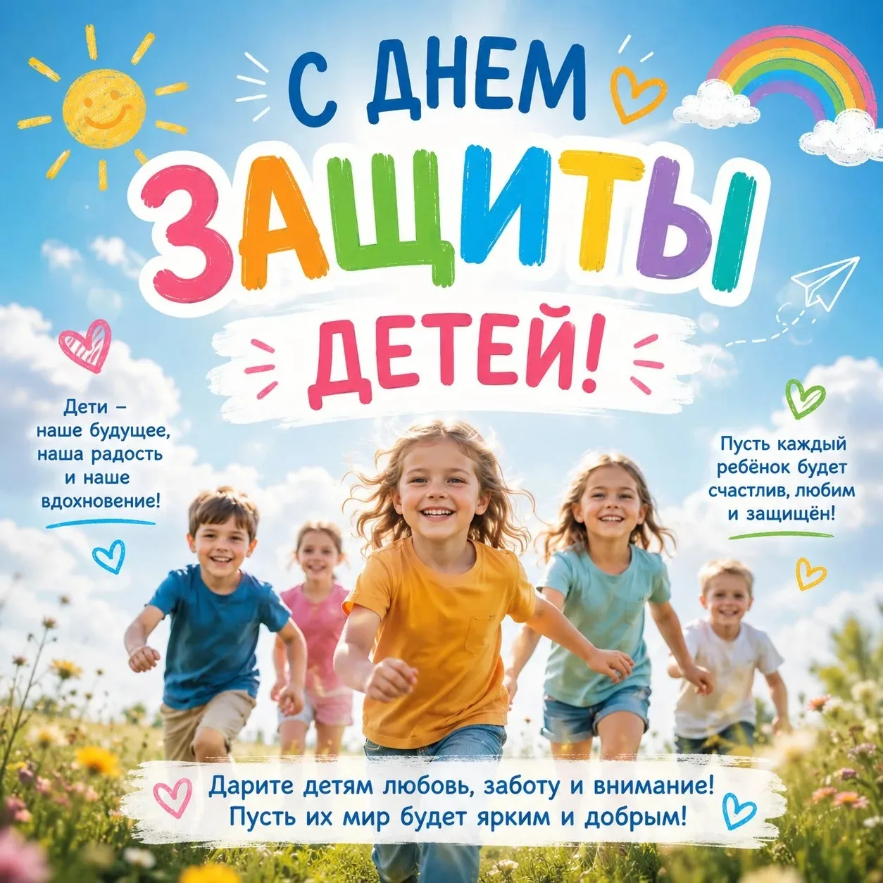 Дорогие ребята, уважаемые родители!

Поздравляю вас с Международным днём защиты детей!

Как символич