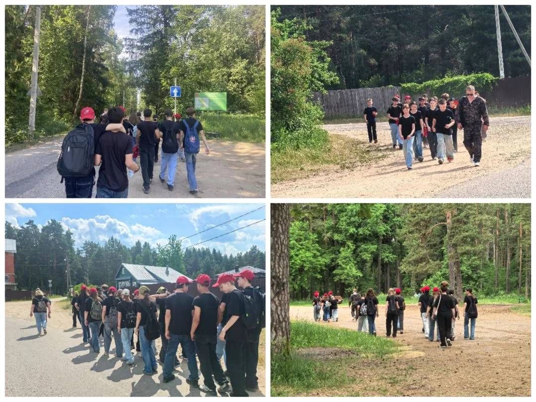 Ура, наш юнармейский поход состоялся!🌲 
Сегодня Стрижи и АКС-15 отправились в настоящий поход! Мы п