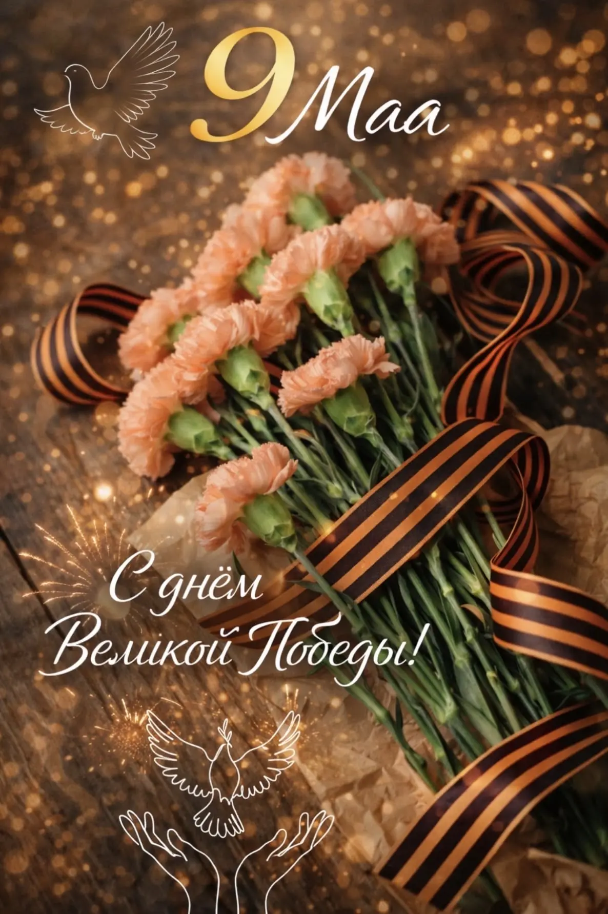 Великая Победа 🎗— это память, которая делает нас сильнее 
            🕊🕊🕊
Пусть 9 Мая вдохновляе