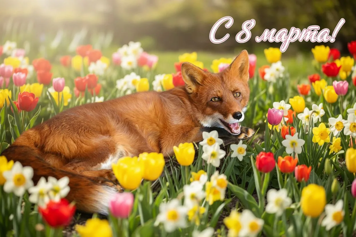 Милые дамы! 

Самый очаровательный лис интернета спешит поздравить вас с 8 марта. 💐

Пусть этот пра