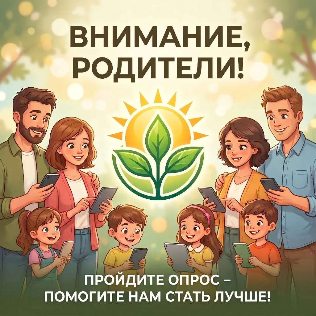 «Уважаемые родители! 
Просим Вас принять участие в опросе. Пожалуйста, ответьте на вопросы анкеты по