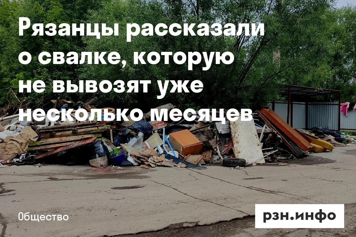Рязанцы рассказали о свалке, которую не вывозят уже несколько месяцев
Об этом сообщили в соцсетях. П