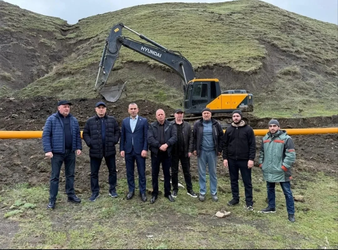 Депутат Девлетхан Алиев проинспектировал ход строительства газопровода к селу Тпиг Агульского района