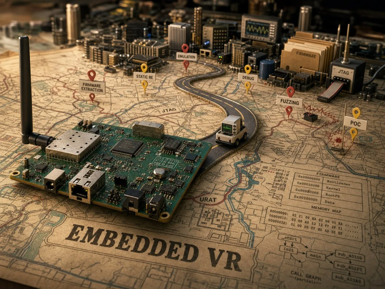 Awesome Embedded Systems Vulnerability Research: карта входа в реверс и поиск уязвимостей embedded у