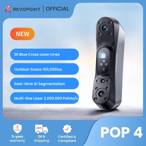 Знакомься — Revopoint POP 4 🖨️  
Забудь про долгие замеры и примерки: этот сканер превращает любой 