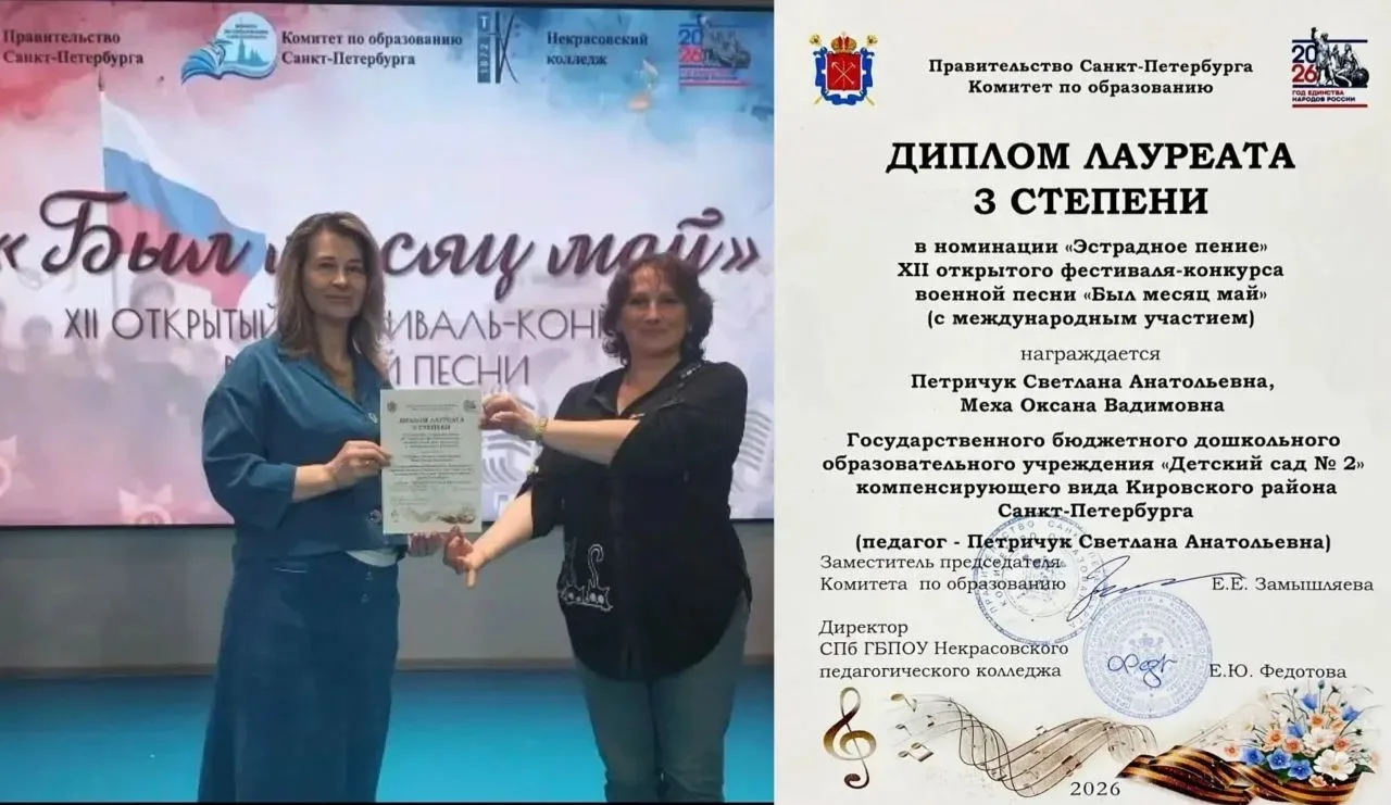 Песня – душа народа: наши педагоги – Лауреаты III степени на фестивале «Был месяц май»! 🇷🇺

10 июн
