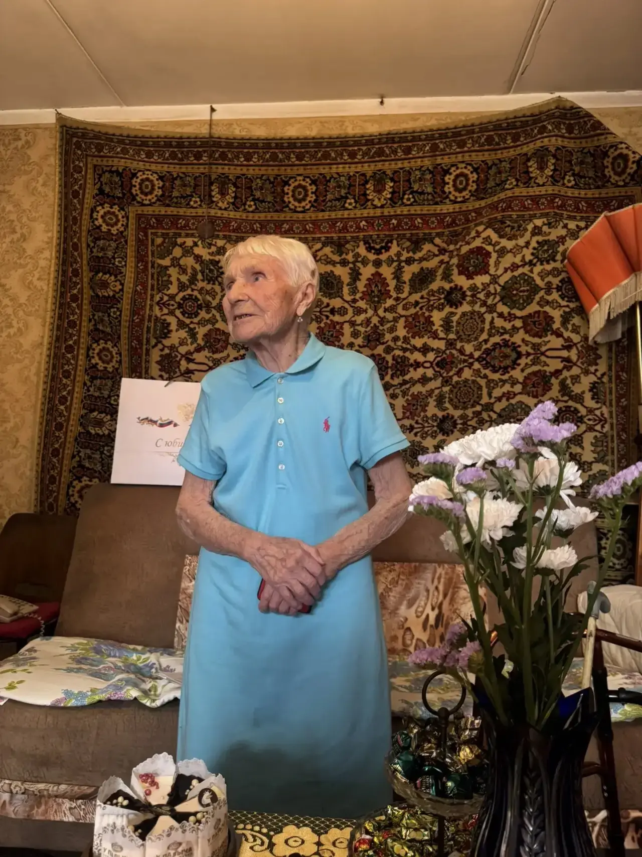 Со 100-летнем юбилеем поздравили ветерана Великой Отечественной войны 1941–1945 годов Горбачеву Ольг