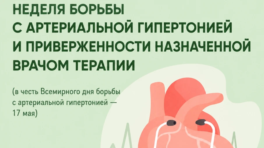 "Неделя борьбы с
артериальной гипертонией и приверженности назначенной врачом терапии"