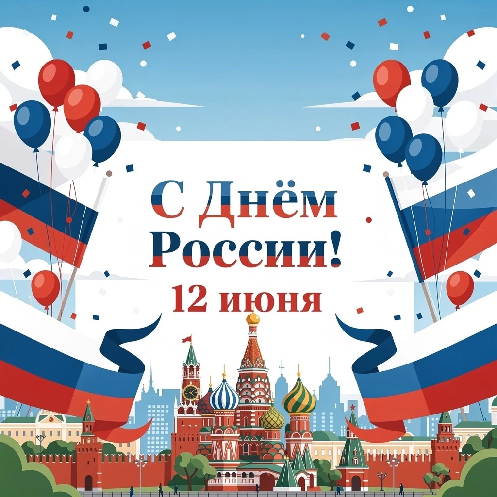 ❤ С Днём России, дорогие подписчики! 
 
12 июня — это праздник нашего общего дома - огромного и прек