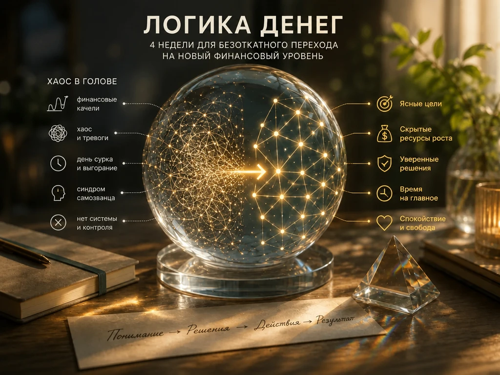 Я собираю экспериментальную группу «Логика денег: 4 недели для безоткатного перехода на новый финанс