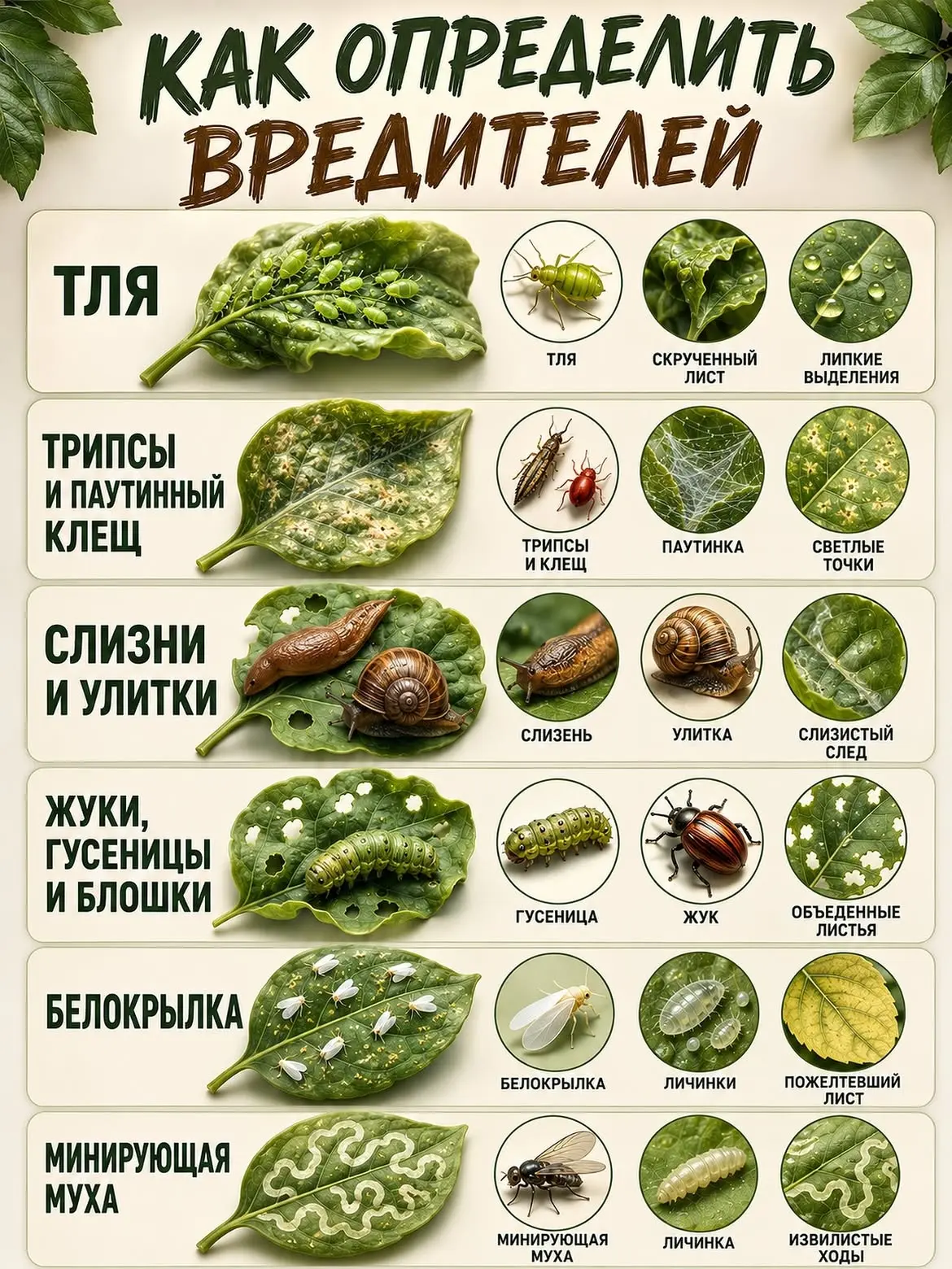 Как определить вредителей?🐌🐌🐌

📱 Группа ВКонтакте: https://vk.ru/luganskiy_ogorodnik
