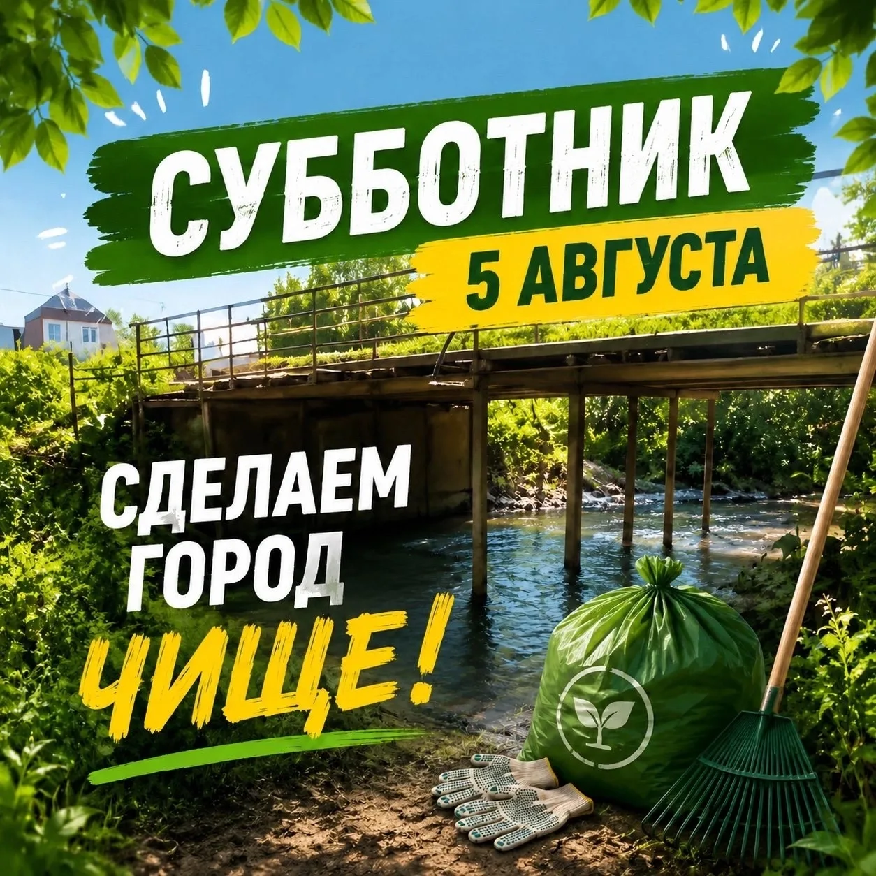 Уважаемые бугурусланцы! 

Ранее из-за сильного дождя нам пришлось перенести запланированную уборку.
