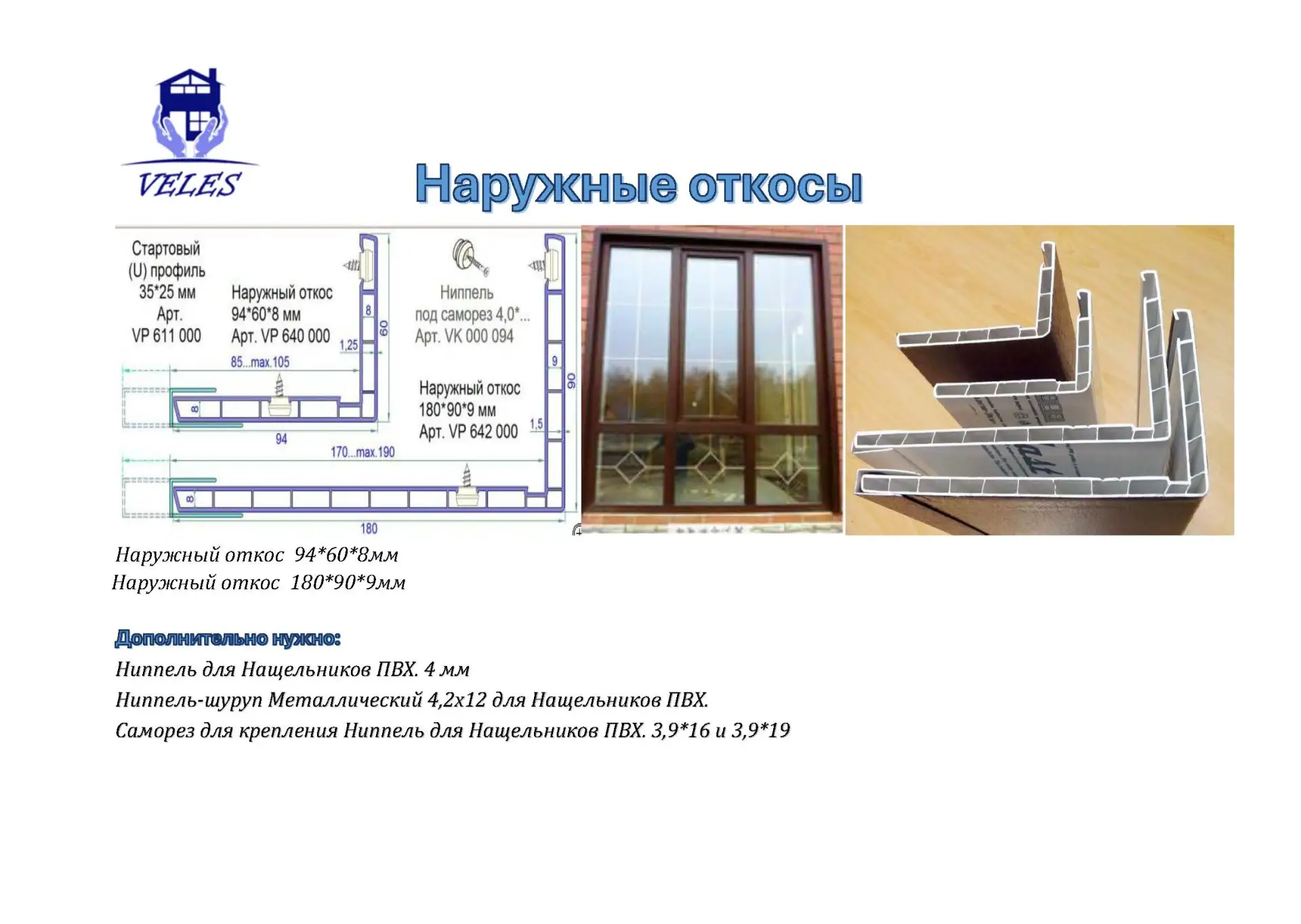 Наружные откосы из ПВХ — это конструктивные элементы, которые обрамляют оконный или дверной проём со
