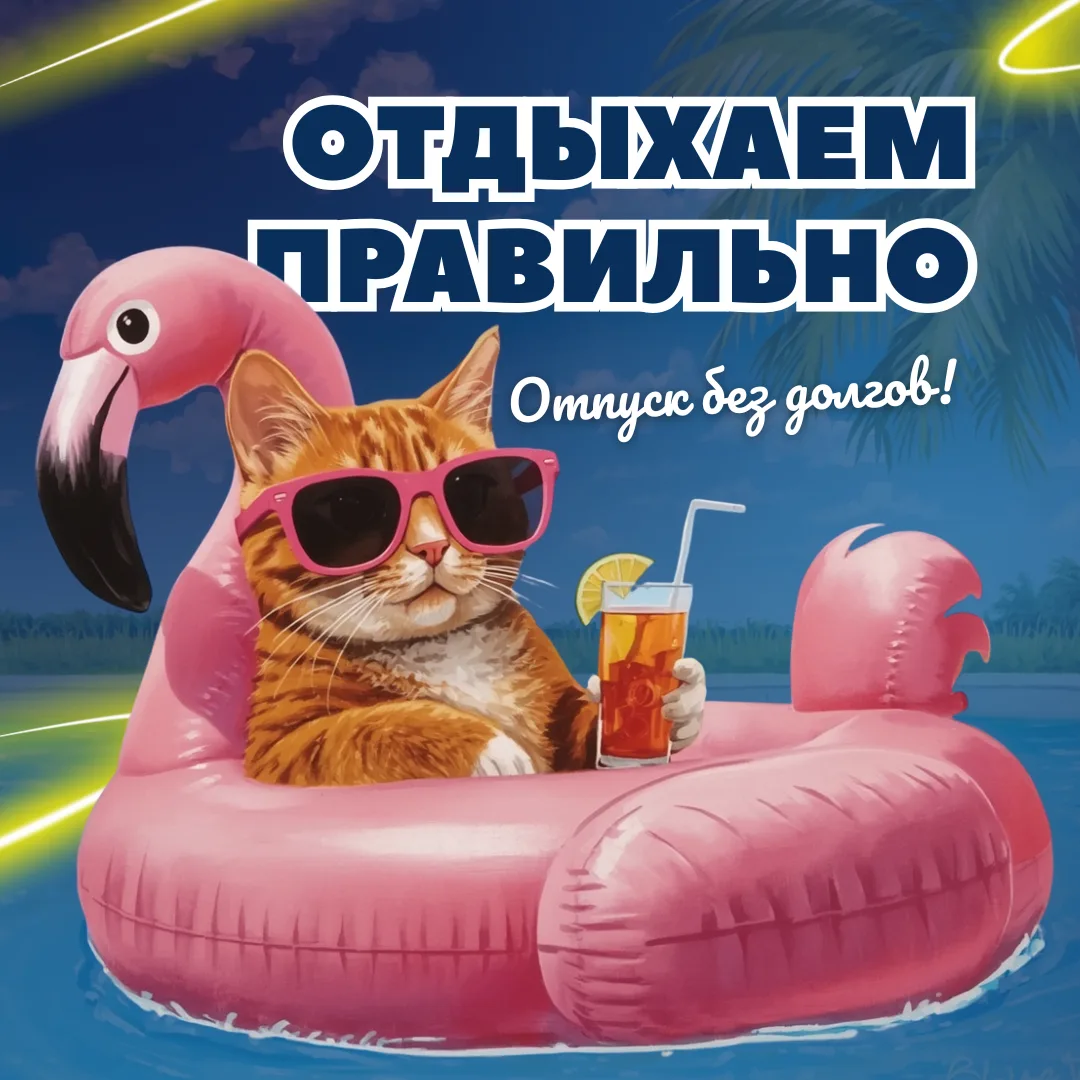 😎ОТДЫХАЕМ ПРАВИЛЬНО — ОТПУСК БЕЗ ДОЛГОВ!

Самое время насладиться мягким солнцем и свежими впечатле