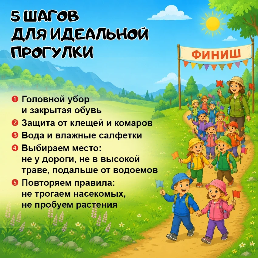 Май — чудесное время для прогулок! Природа просыпается, светит солнце, и детям хочется все потрогать