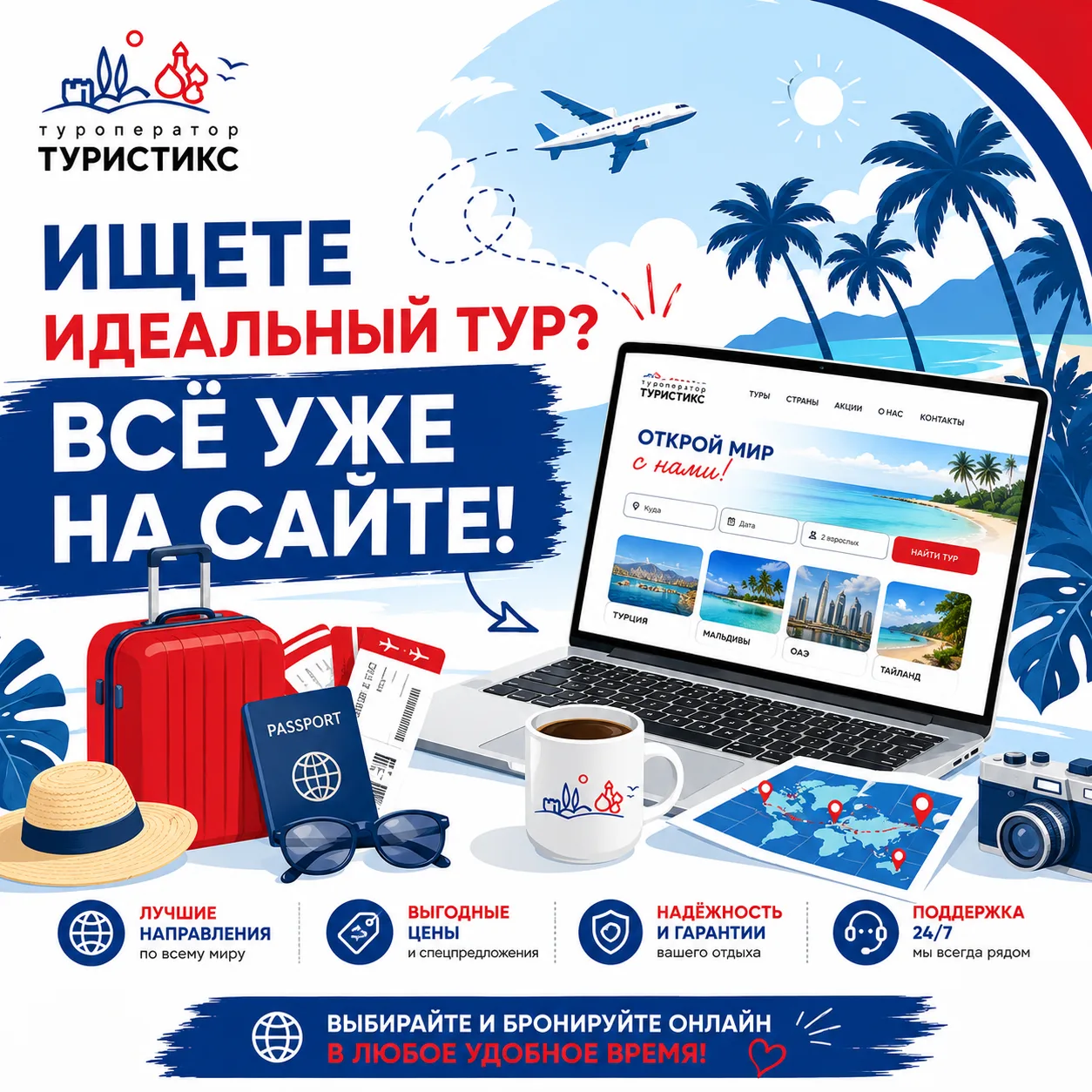 ✈ ИЩЕТЕ ИДЕАЛЬНЫЙ ТУР? 
ВСЁ УЖЕ НА САЙТЕ!

Друзья, напоминаем: выбирать и бронировать отпуск можно п