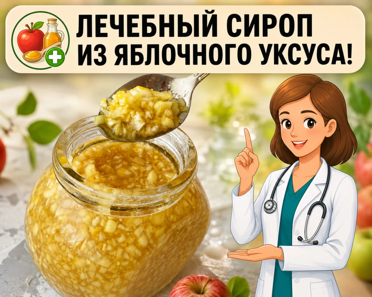 Хватит болеть каждый сезон. Пейте домашний кисломед!

Вся суть настоя — в яблочном уксусе. Его кисло