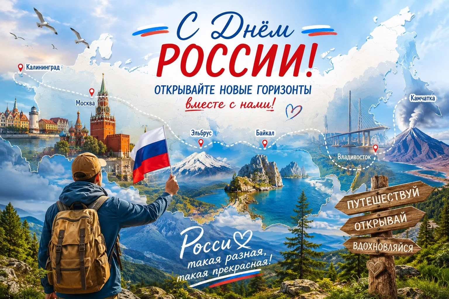 С Днём России!

Пусть каждая дорога открывает новые возможности, вдохновляет на яркие открытия и дар