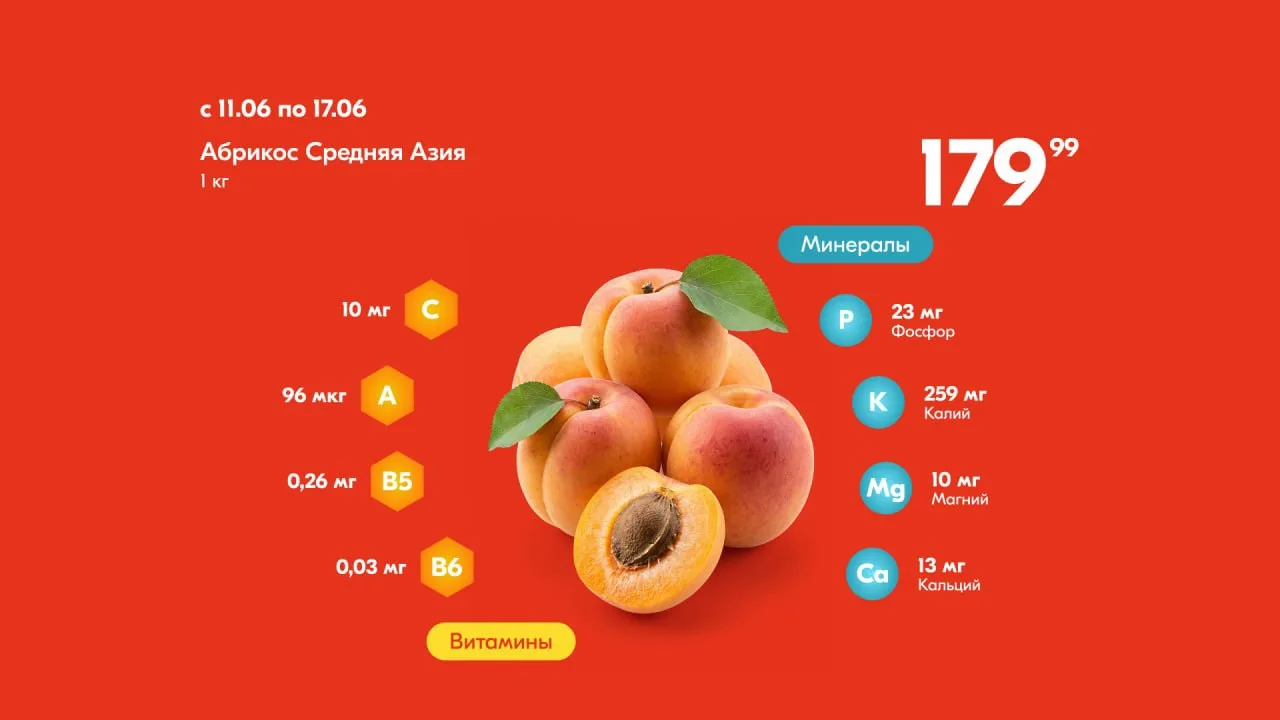 Фрукты, которые сами просятся в корзину 🍑

Встречайте хорошие цены на сезонные фрукты:

• Абрикос С