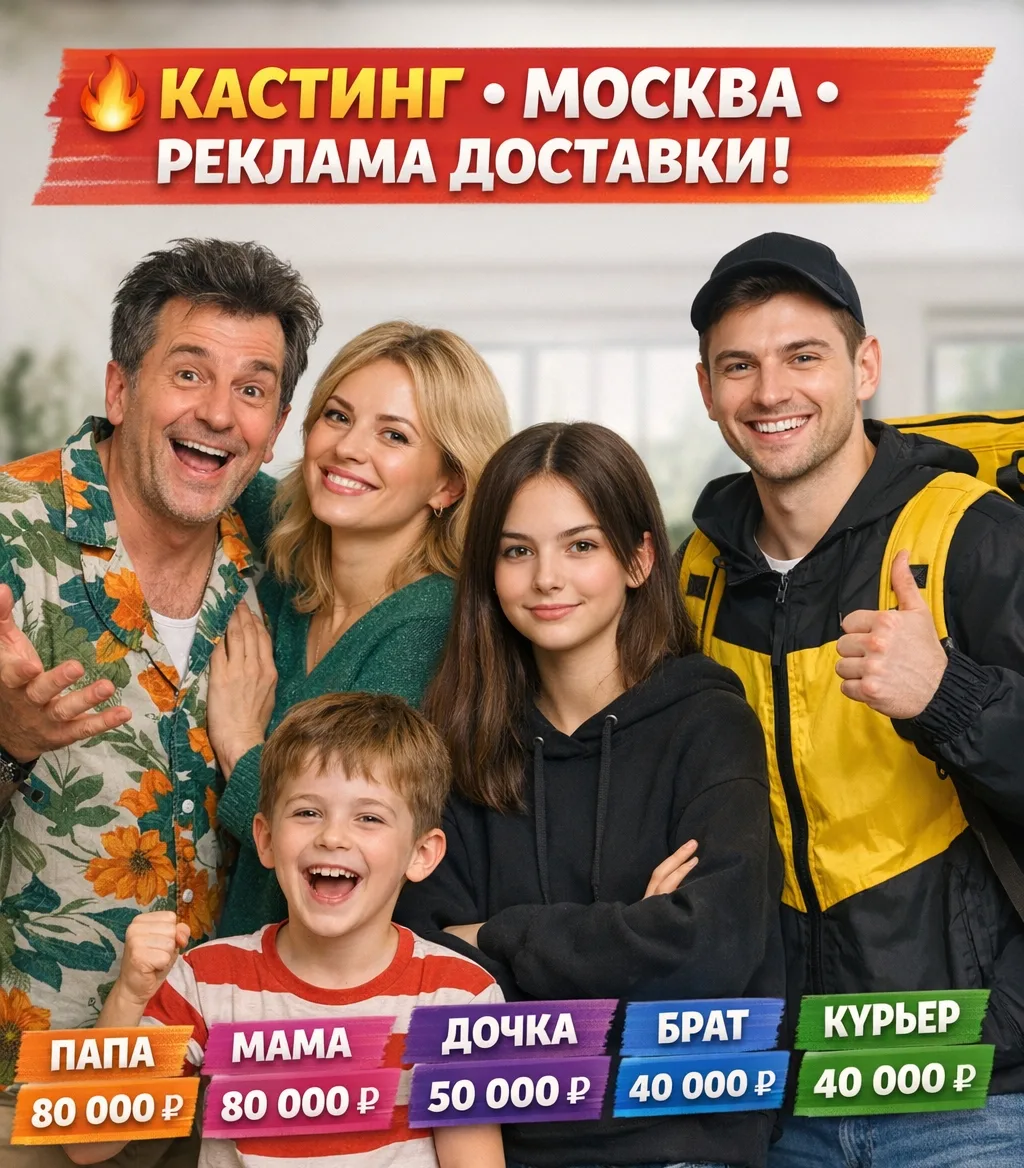 Детские кастинги Москвы 



МОСКВА

Реклама для сервиса доставки

Конкуренты за последний год:
— Сам