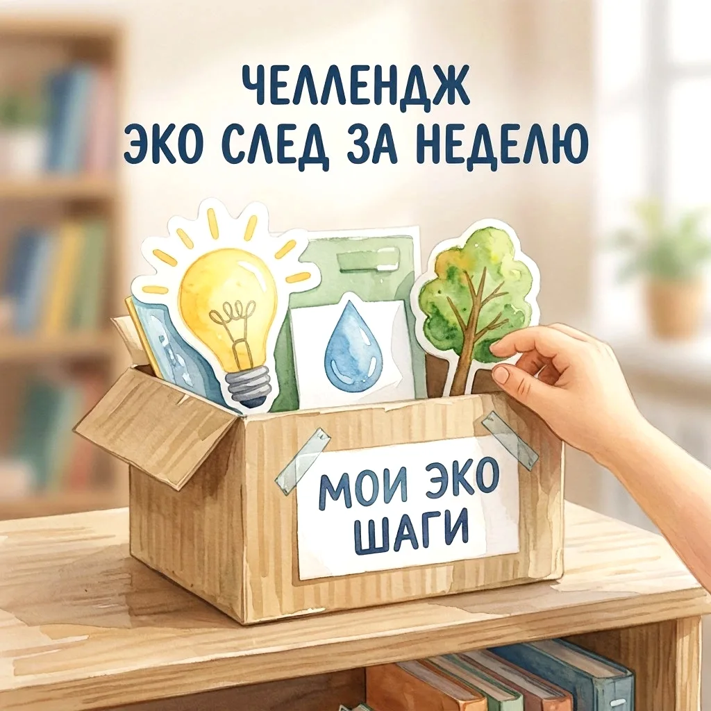 🌳«Челлендж „Эко‑след за неделю“: маленькие шаги — большая польза!»
Челлендж продолжается! Ты ещё мо