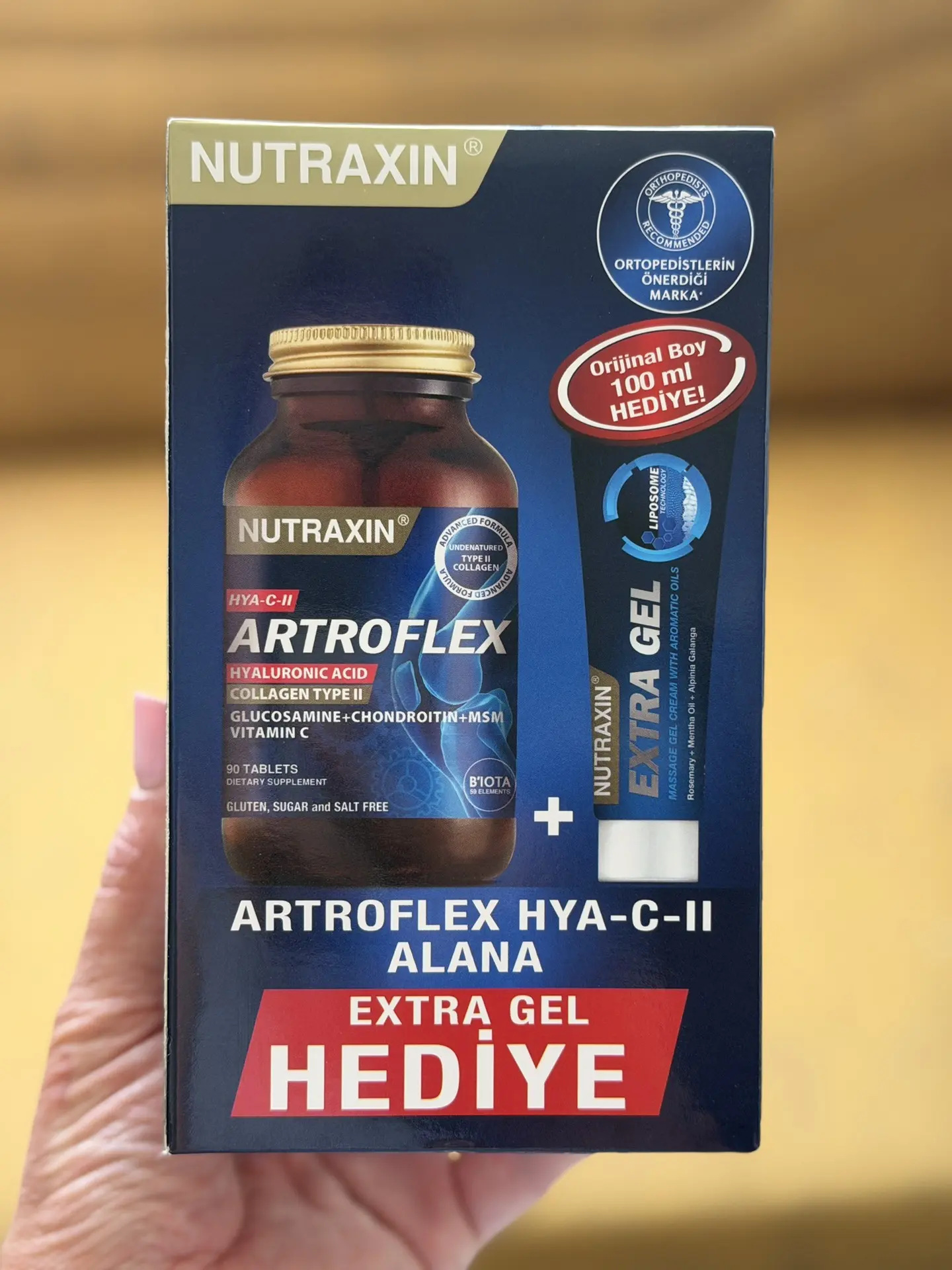Nutraxin Artroflex HYA-C-II — комплексная поддержка суставов с коллагеном II типа и гиалуроновой кис