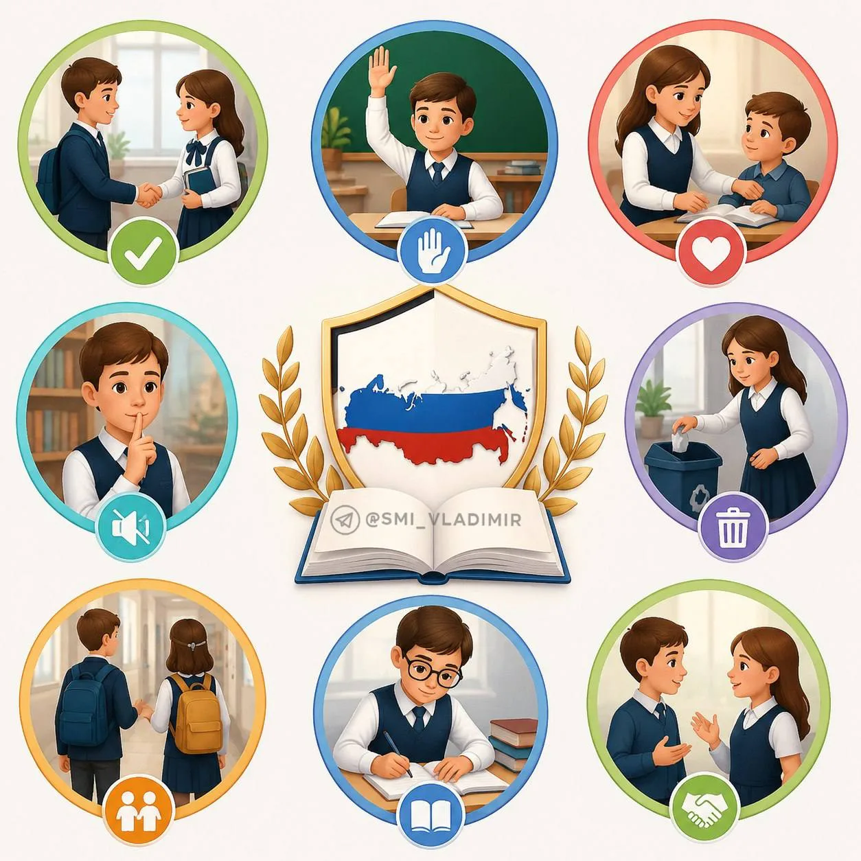 📚 «Кодекс российского школьника» с чёткими правилами этикета могут ввести в учебных заведениях 

За