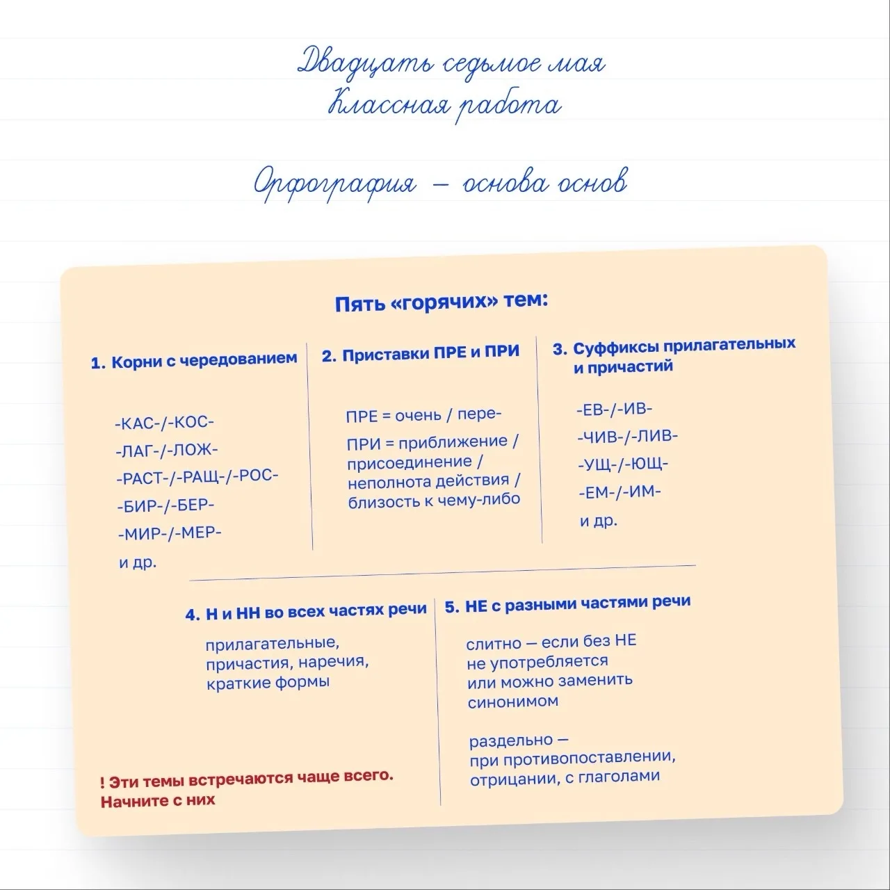 👉 Экзамен по русскому языку: что делать, если мысли в голове превращаются в кашу.

Распечатывайте с