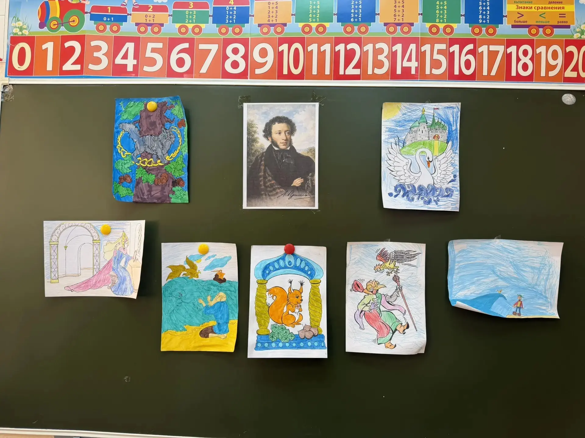 ✨ Ребята из летнего лагеря приняли участие в конкурсе рисунков, посвящённом творчеству Пушкина! ✨
Во