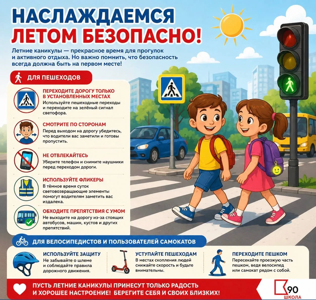 Наслаждаемся летом безопасно! ☀️🚦

Дорогие ребята, родители и педагоги!

Летние каникулы — прекрасн