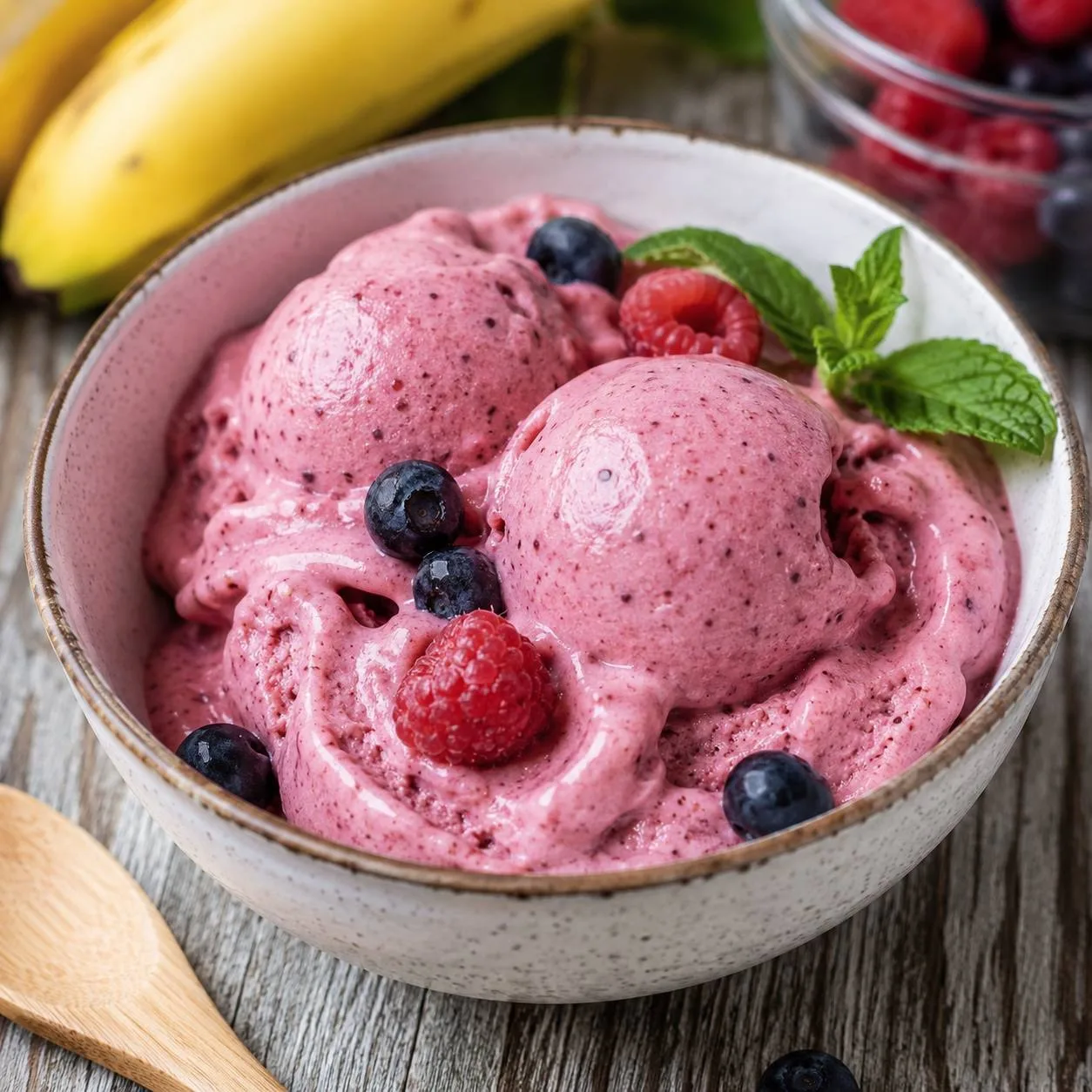 🍓 ДОМАШНЕЕ ПП-МОРОЖЕНОЕ

Ингредиенты:

▪️ Банан — 150 г (замороженный)
▪️ Греческий йогурт 2% — 150