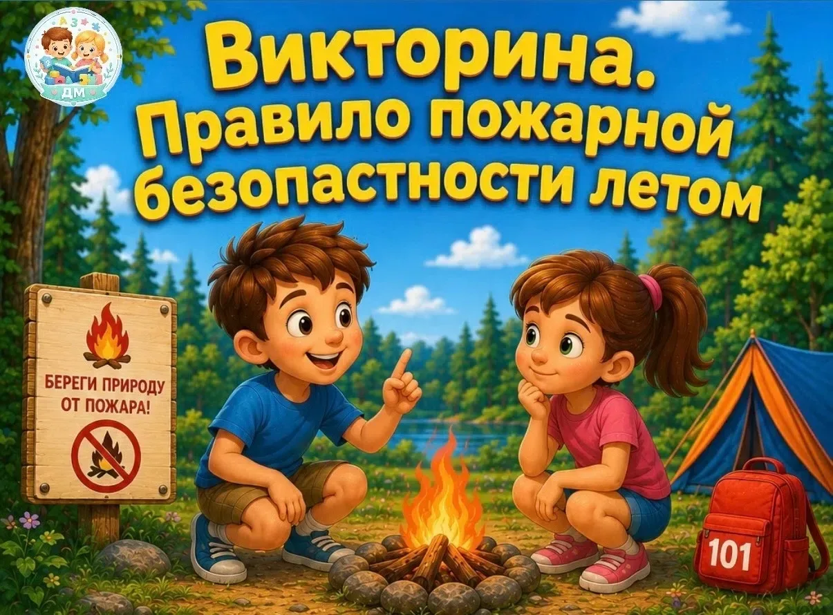 Летняя пожарная безопасность — важная тема, которую детям легче усваивать через игру и интересные за
