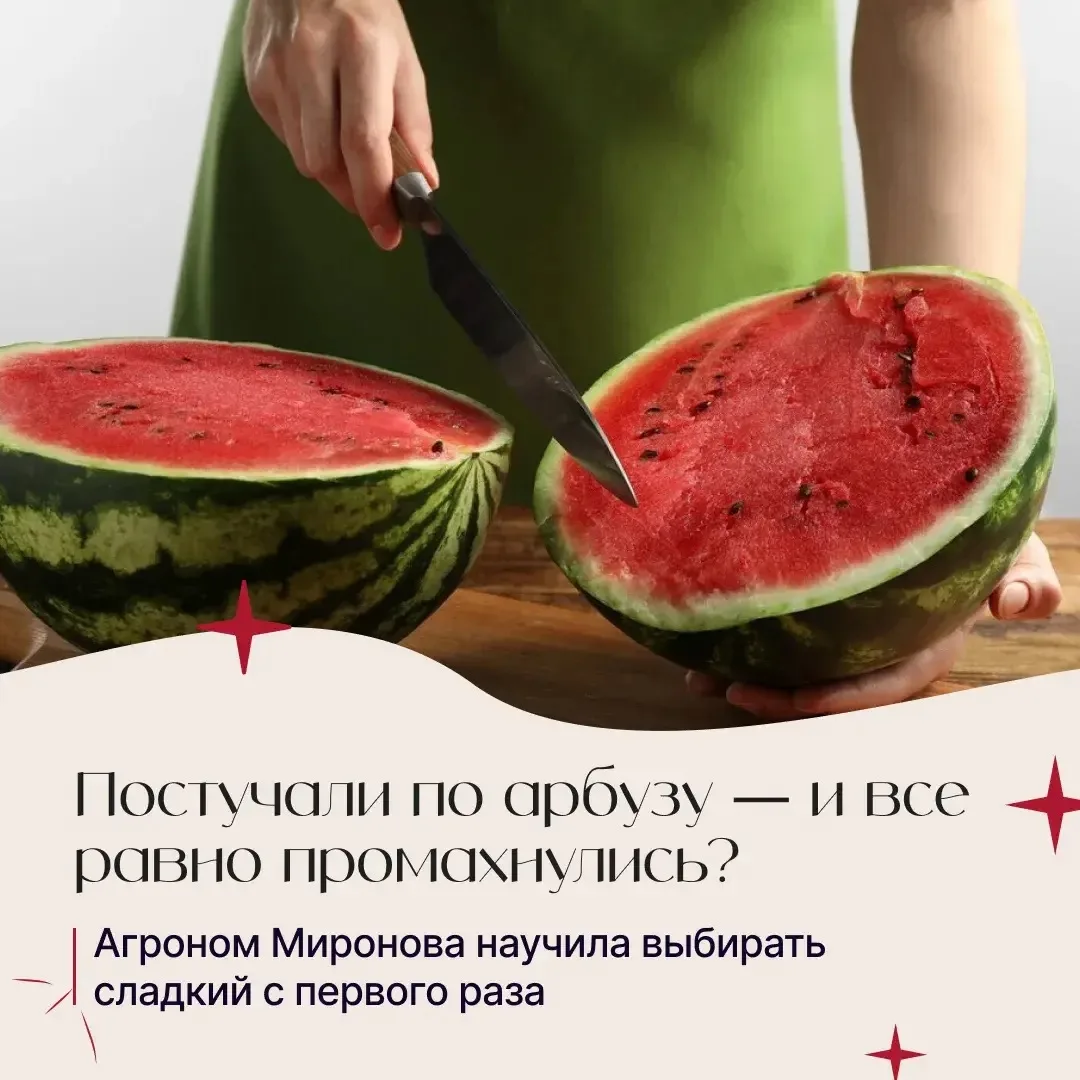 🔴Постучали по арбузу — и все равно промахнулись? Агроном Миронова научила выбирать сладкий с первог