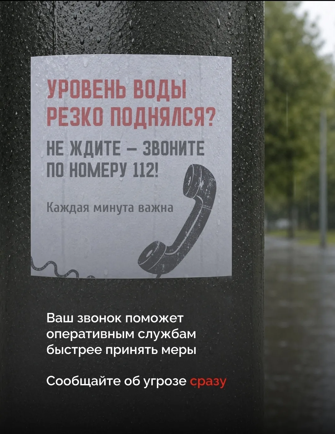 ⚠️ Внимание!

При угрозе подтопления нужно действовать без промедления.

Важно вовремя распознать оп