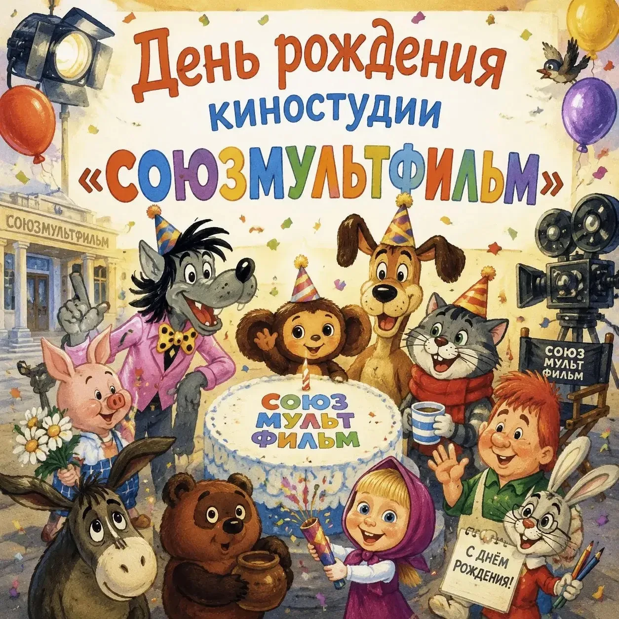 🎬✨ 10 июня — 90 лет киностудии «Союзмультфильм» ✨🎬

Сегодня легендарная киностудия «Союзмультфильм