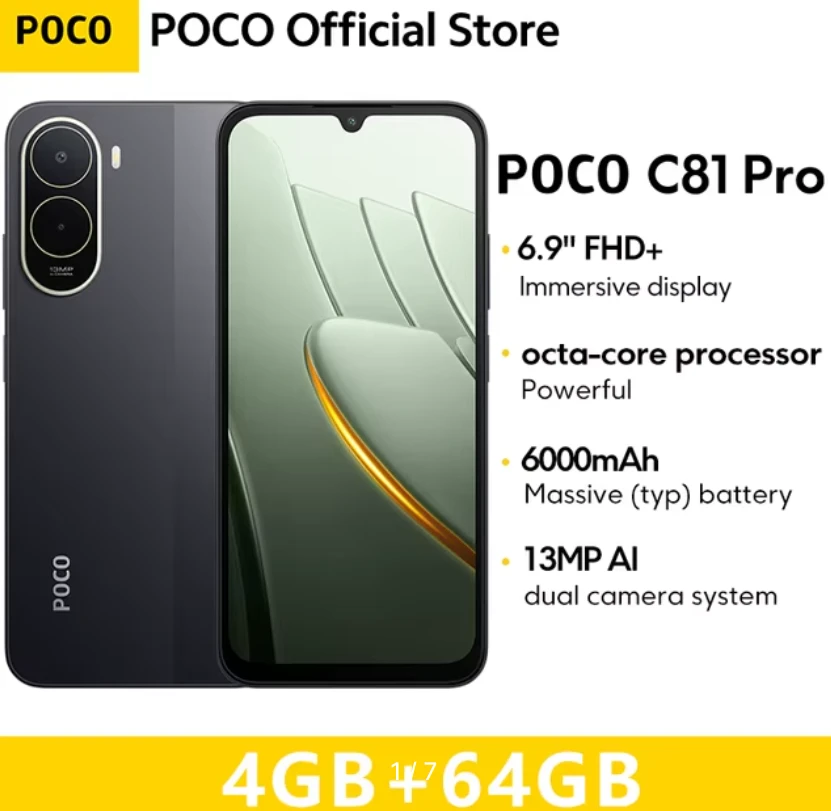 Скидка на Poco C81 Pro
⚡ Купить https://ali.click/omsvh19?erid=2SDnjf41QuR
👀 Цена 👌 7 957 ₽

#poco