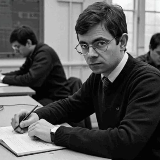 Самый умный из актёров. 

Прежде чем прославиться в роли «Мистера Бина», британский артист Роуэн Атк