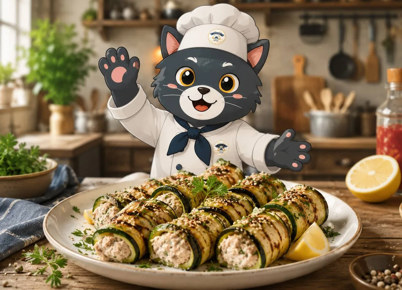 РЕЦЕПТ: РОЛЛЫ С ЦУКИНИ И ЯЙЦОМ 🍚 🐠 

📌 Ингредиенты:
✔️ Цукини или кабачок
✔️ Тунец - банка
✔️ Лук