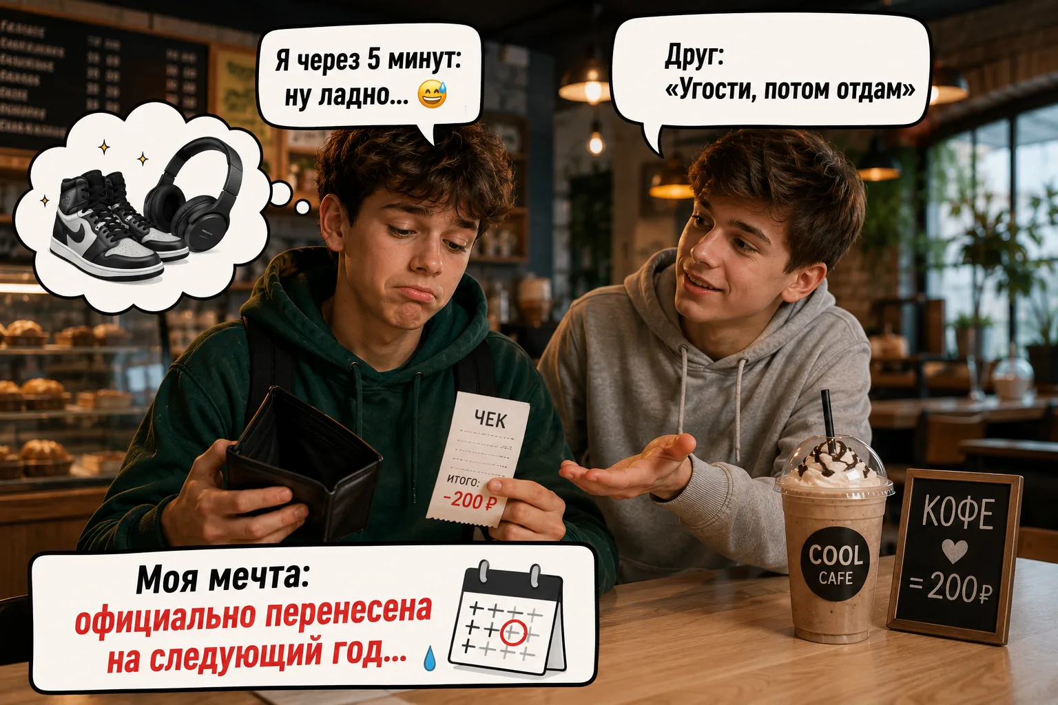 😲 «Когда друг просит угостить в школьной столовой, а у тебя режим экономии»

Знакомая ситуация? 😩 