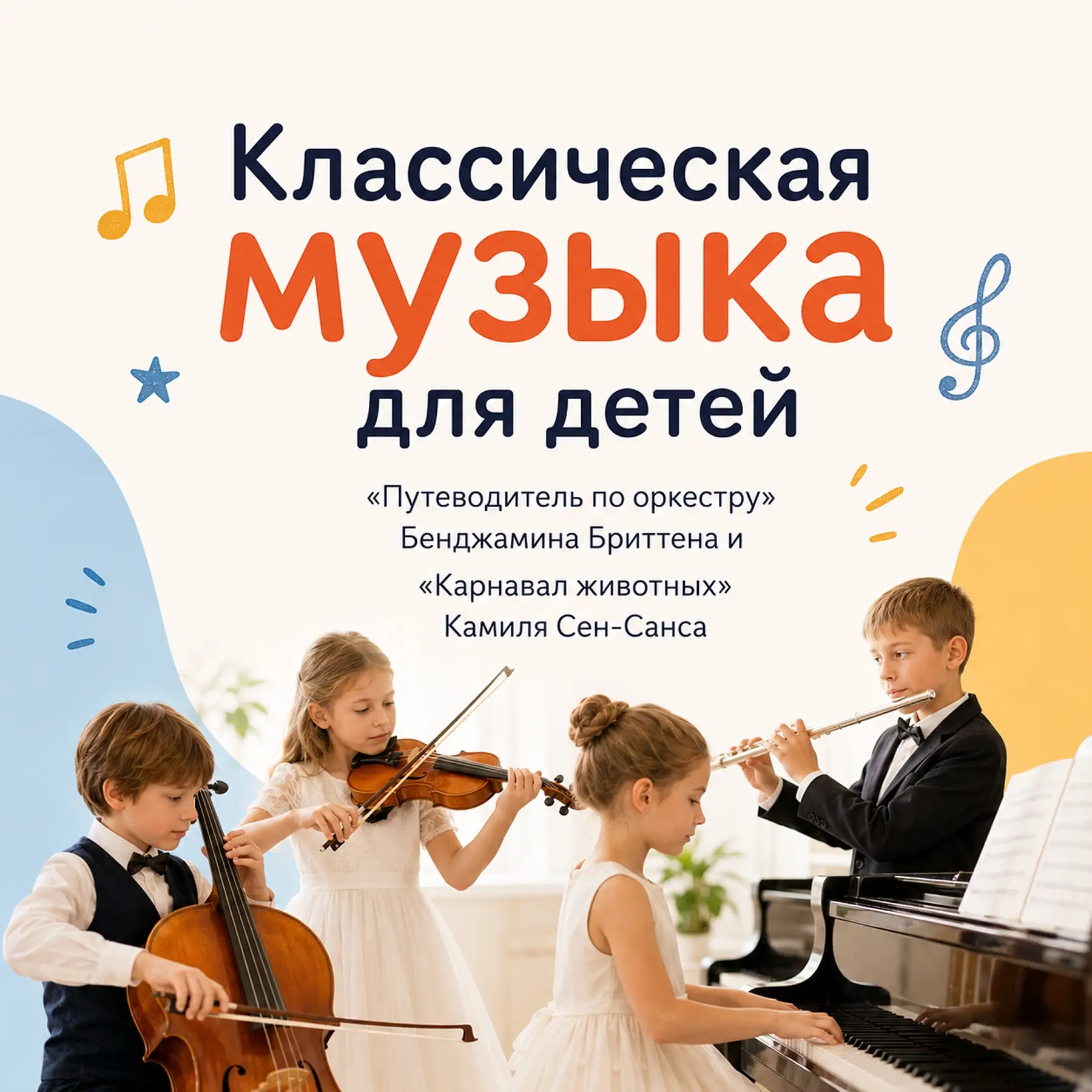 🎻  Два музыкальных произведения, с которых дети могут начать знакомство с оркестром

Чтобы ребёнок 