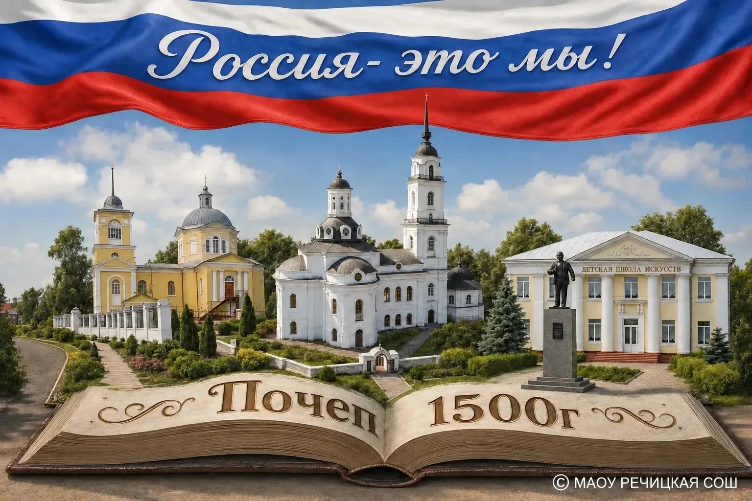 Дорогие дети, уважаемые родители, коллеги, выпускники,  друзья нашей школы и жители поселка Речица!
