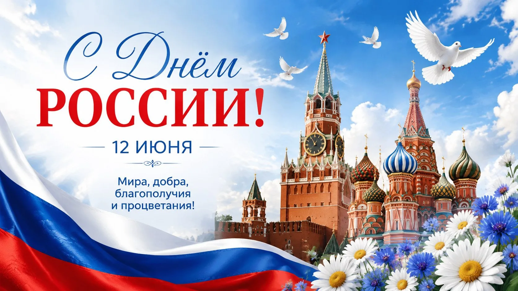 С Днём России, дорогие подписчики! 🇷🇺

🍾 Желаю мира, благополучия, уверенности в завтрашнем дне и