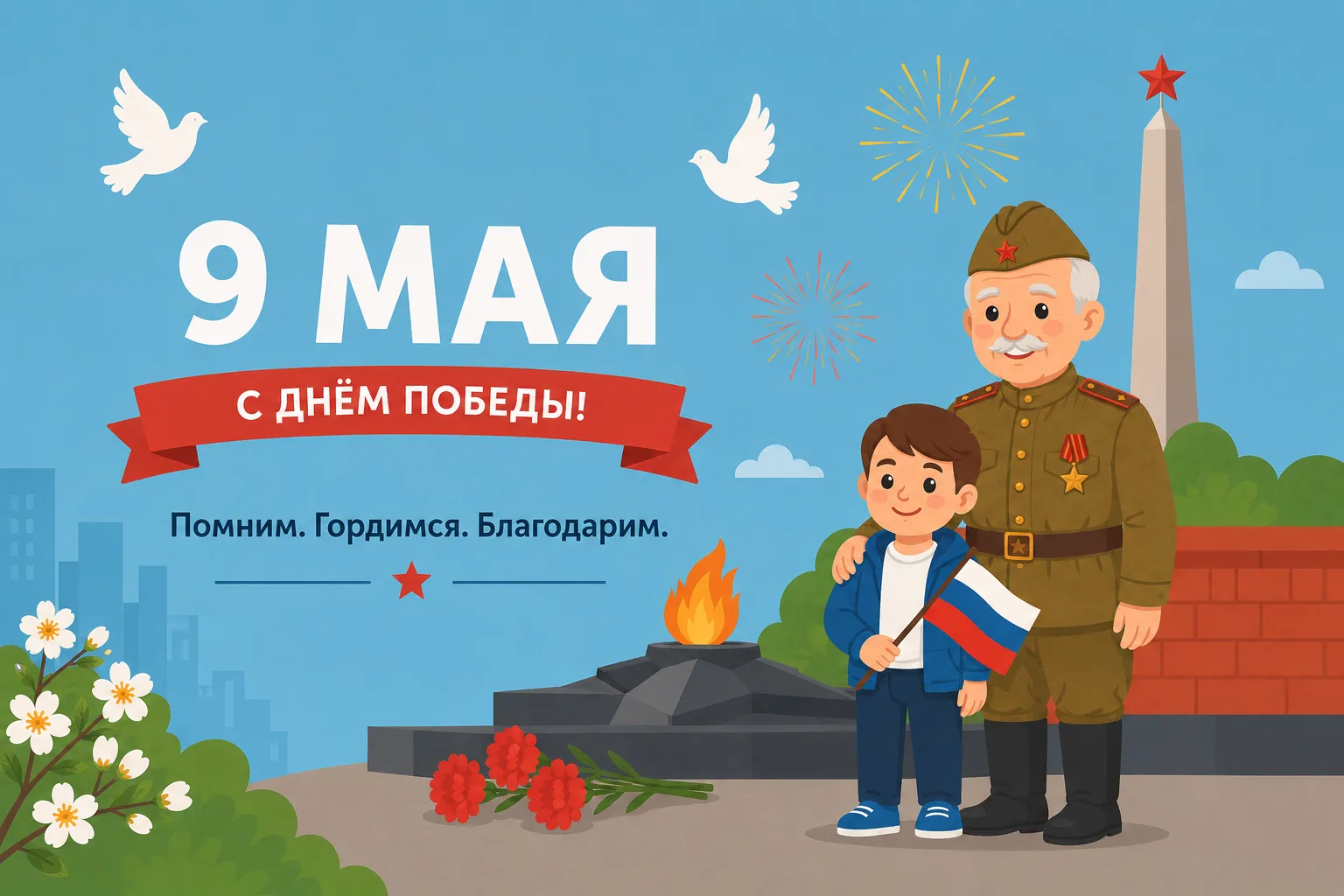 Уважаемые жильцы!

Управляющая компания ООО «Маяк» поздравляет вас с Днём Победы!

9 Мая — особая да