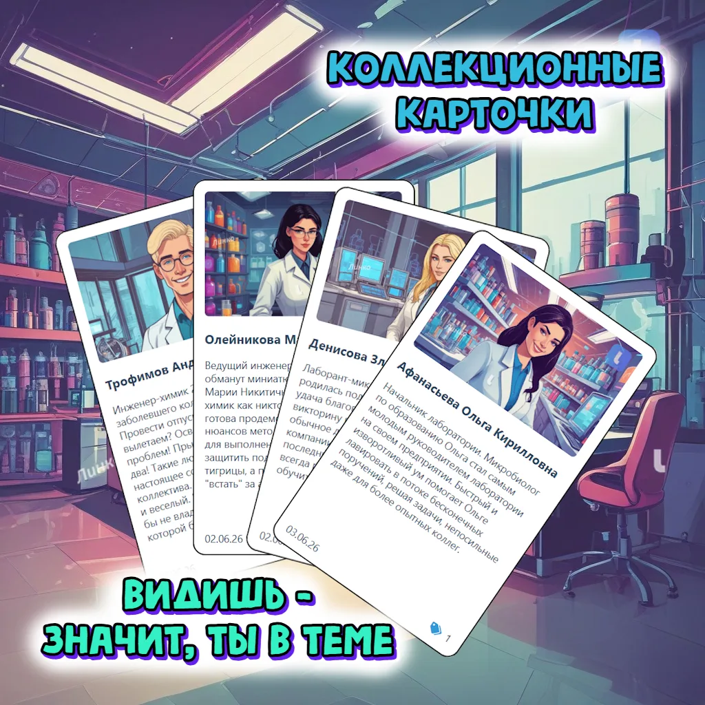На Линко запустили функцию: коллекционные карточки, которые появляются при работе с платформой 1 раз