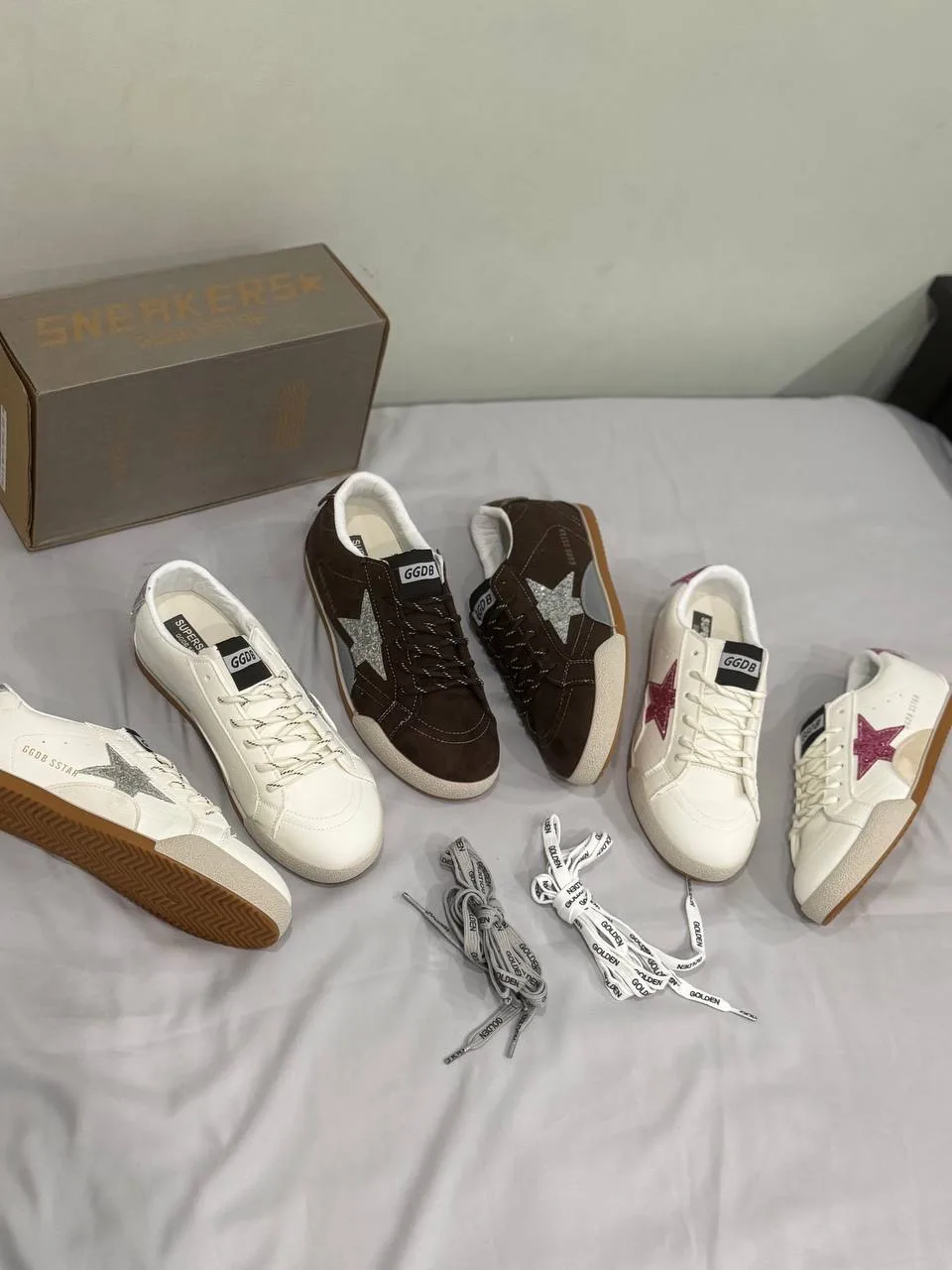 Распродажа‼️‼️ 😍
Golden goose 
размеры 36,37,38,39,40,41
Размер в размер 
Лёгкие и мягкие 
Качество