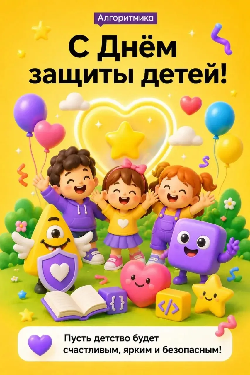 🎉 С праздником, дорогие ребята и родители! С Днём защиты детей!

И вот оно наступило — долгожданное