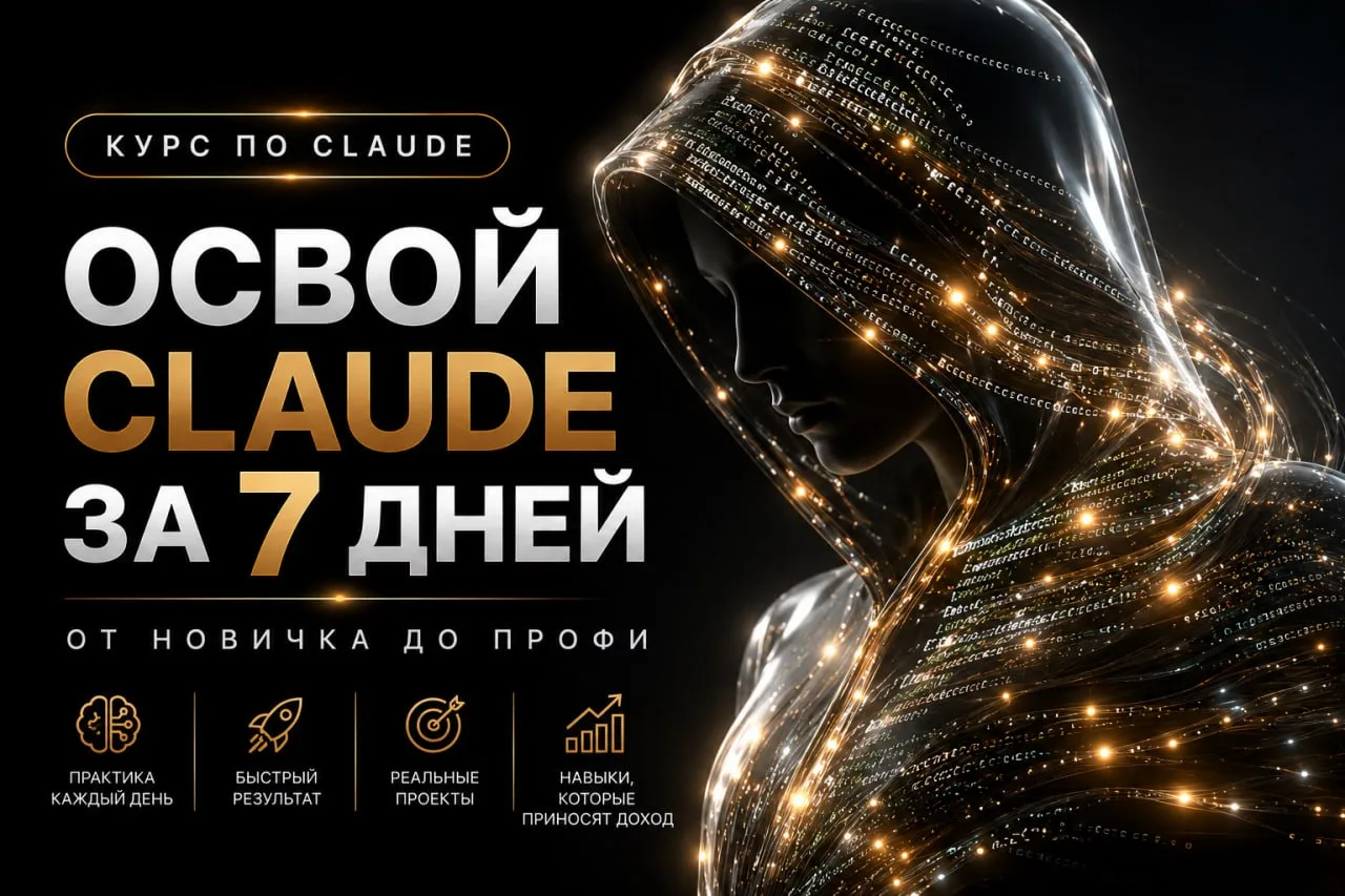 Друзья, напоминаю: сегодня последний день, когда курс «Claude за 7 дней» можно купить по стартовой ц
