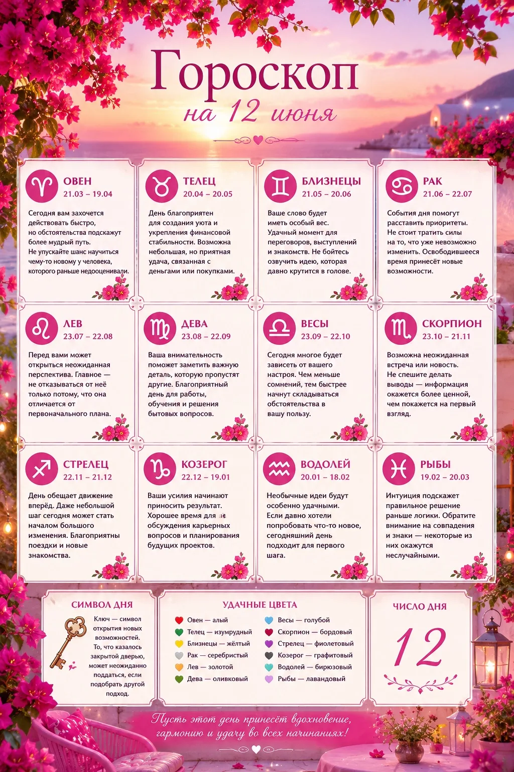 Гороскоп на 12 июня🙌🏽

Женский сундучок🍎