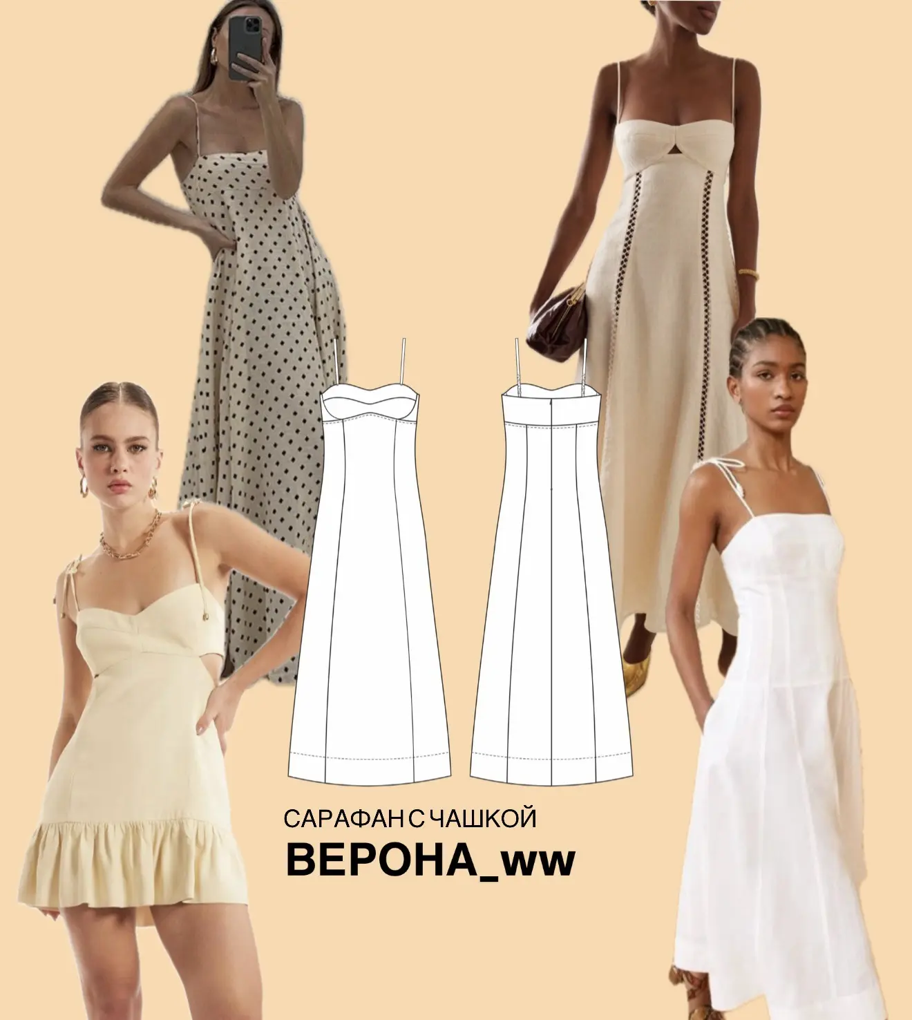 Первая летняя выкройка WhiteWaterDress.ru 🔥 сарафан ВЕРОНА_ww
Сарафан с подобной чашкой был у меня 