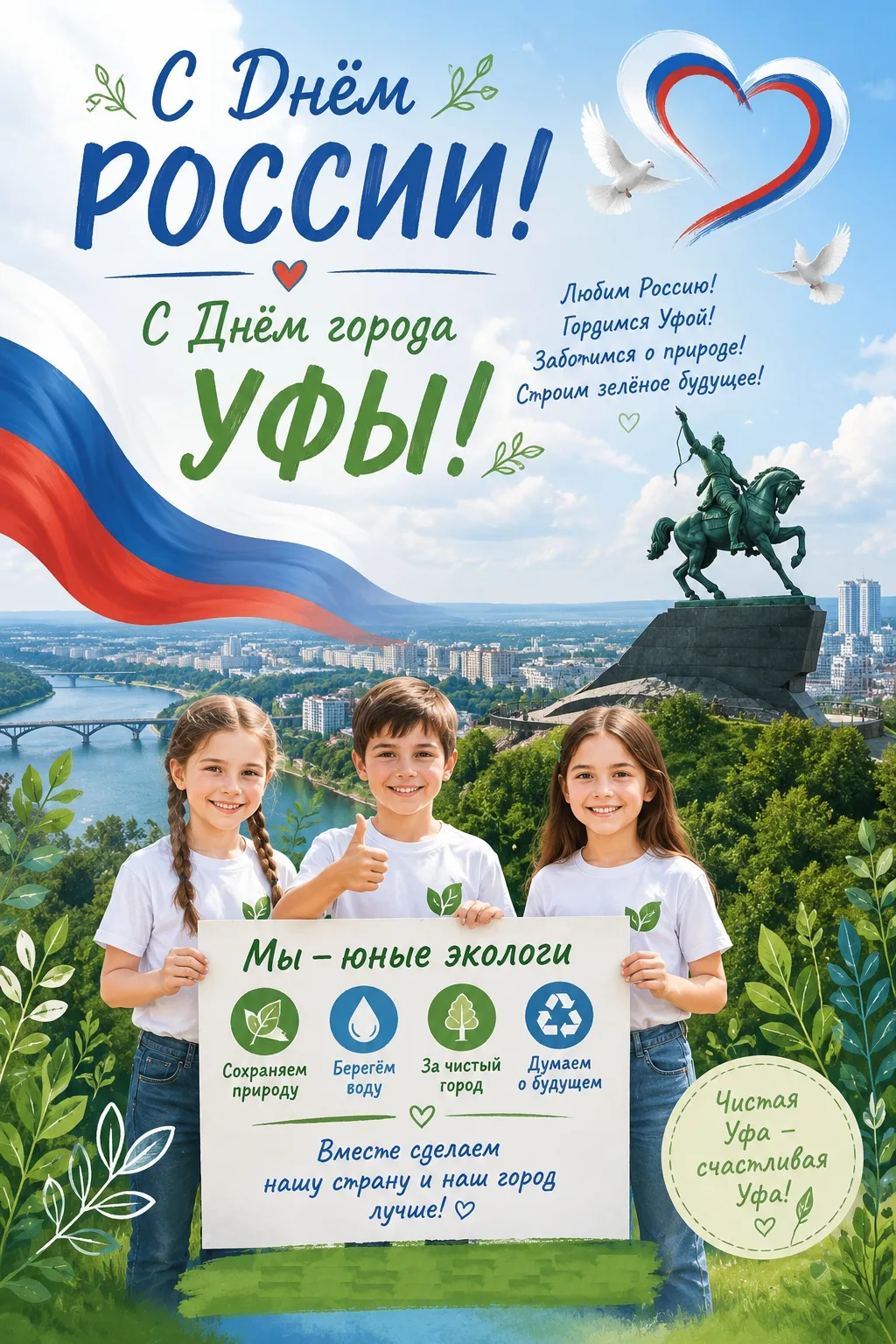 💚12 июня мы празднуем День России, день национального единения, сплочения, уважения к прошлому и от